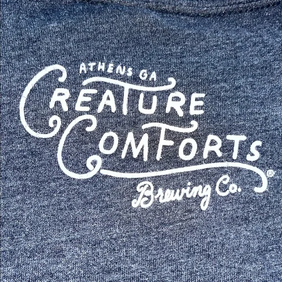 Creature Comforts Brewery Men’s Small T-Shirt blue - Picture 5 of 7